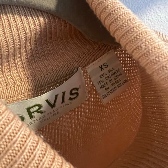 Orvis Silk Cashmere Blend Light Weight Sweater Size XS - Picture 4 of 7